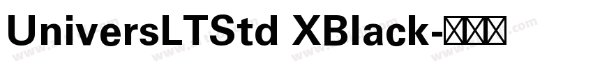 UniversLTStd XBlack字体转换